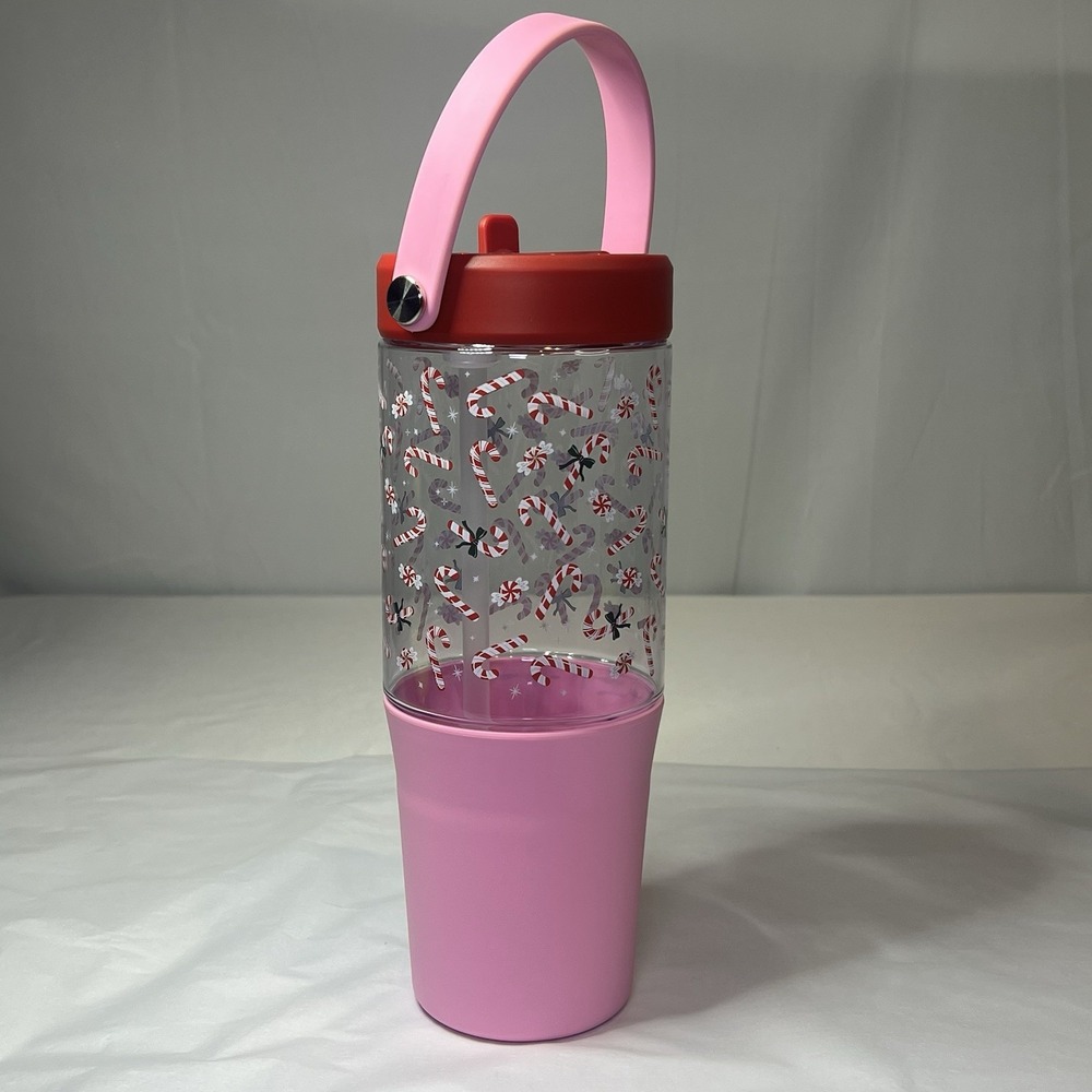 Destination Holiday Christmas Peppermint Candy Canes 40 oz Bottle W/ Handle‎ NWT